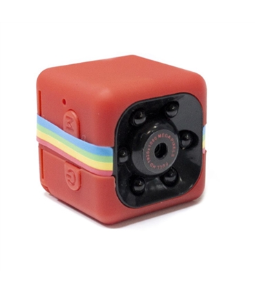 Câmara Miniatura c/ Áudio Bateria 1080p Vermelho - MINICAMVIDEO16