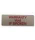 Etiqueta, Tamperproof, Warranty Void if Broken, 90 Pack - MP009749