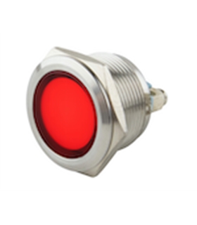 Sinalizador LED 6..24VDC 22mm IP67 - Vermelho - MX0171312
