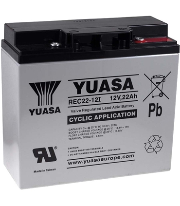REC22-12I - Bateria Gel Chumbo 12V 22Ah Yuasa - REC22-12I