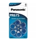 PR44/PR675 - Pilha Aparelho Auditivo Zinc Air Panasonic - 169PR44P