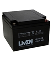 LV26-12 - Bateria Gel Chumbo 12V 26Ah - 125x166x175mm