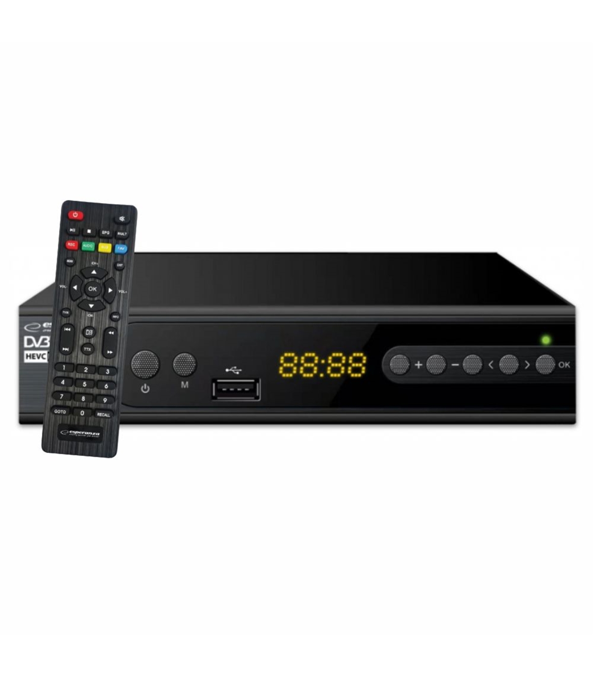 TDT decoder, TDT DVB T2 tuner Full HD /1080p/3D/H.265 HEVC / Dolby / AC3 /  MPEG