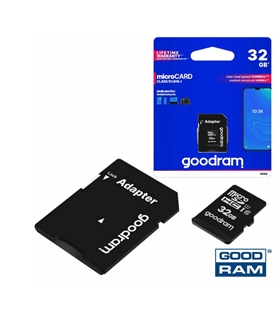 Cartão micro SDHC CARD 32Gb Goodram CLASS10 - SD32GBGOOD
