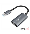 Placa Captura HDMI Audio E Vídeo P/ USB 2.0 4K 30Hz PROK