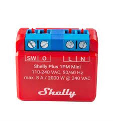 Shelly 1 PLUS Mini PM - Mini módulo interruptor Wifi - SHELLY1PLUSMINIPM