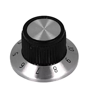 Botão Potênciometro de Precisão Com Escala 1-10 15.2x14.2mm - MX0100456